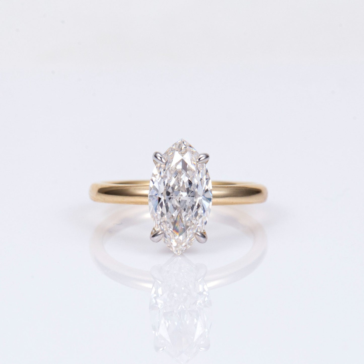 2ct Solitaire Lab-Diamond Engagement Ring