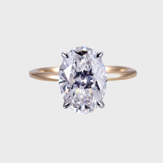 2ct Solitaire Lab-Diamond Engagement Ring