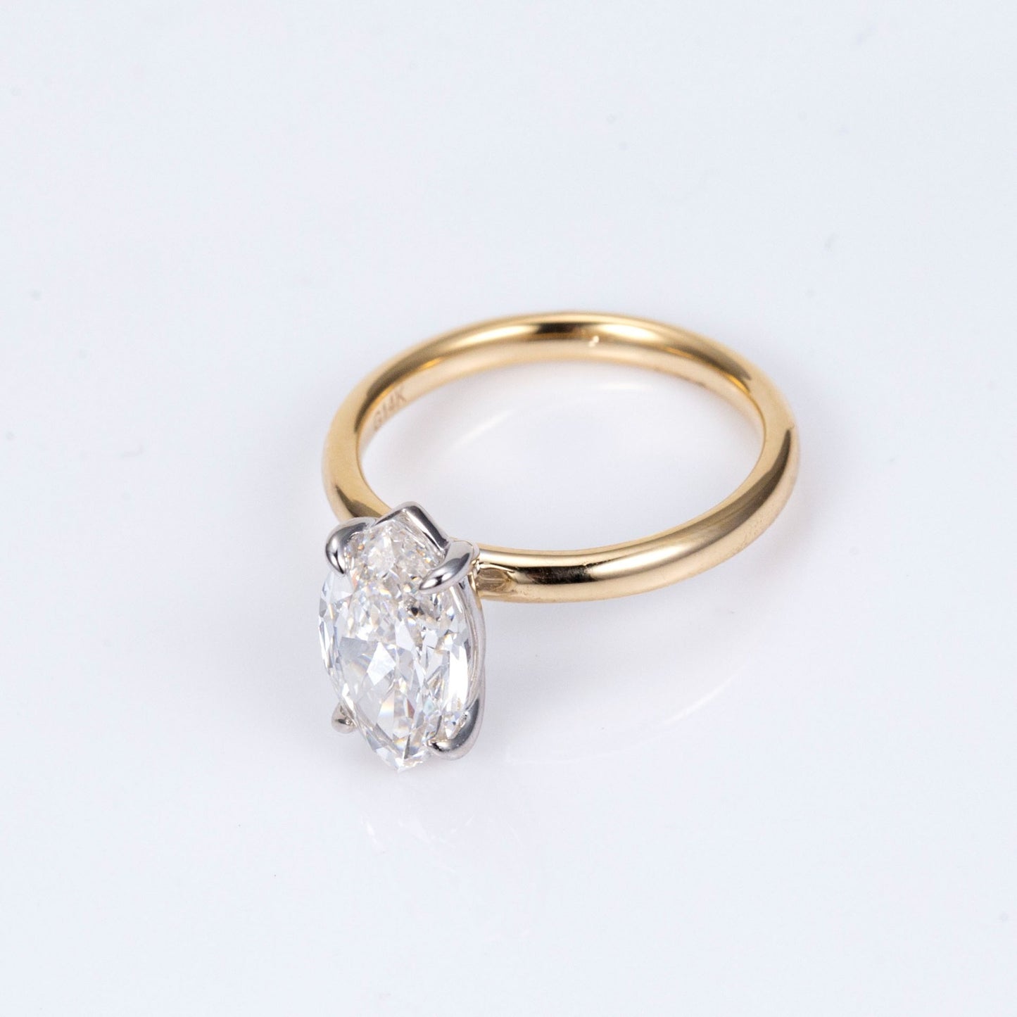 2ct Solitaire Lab-Diamond Engagement Ring