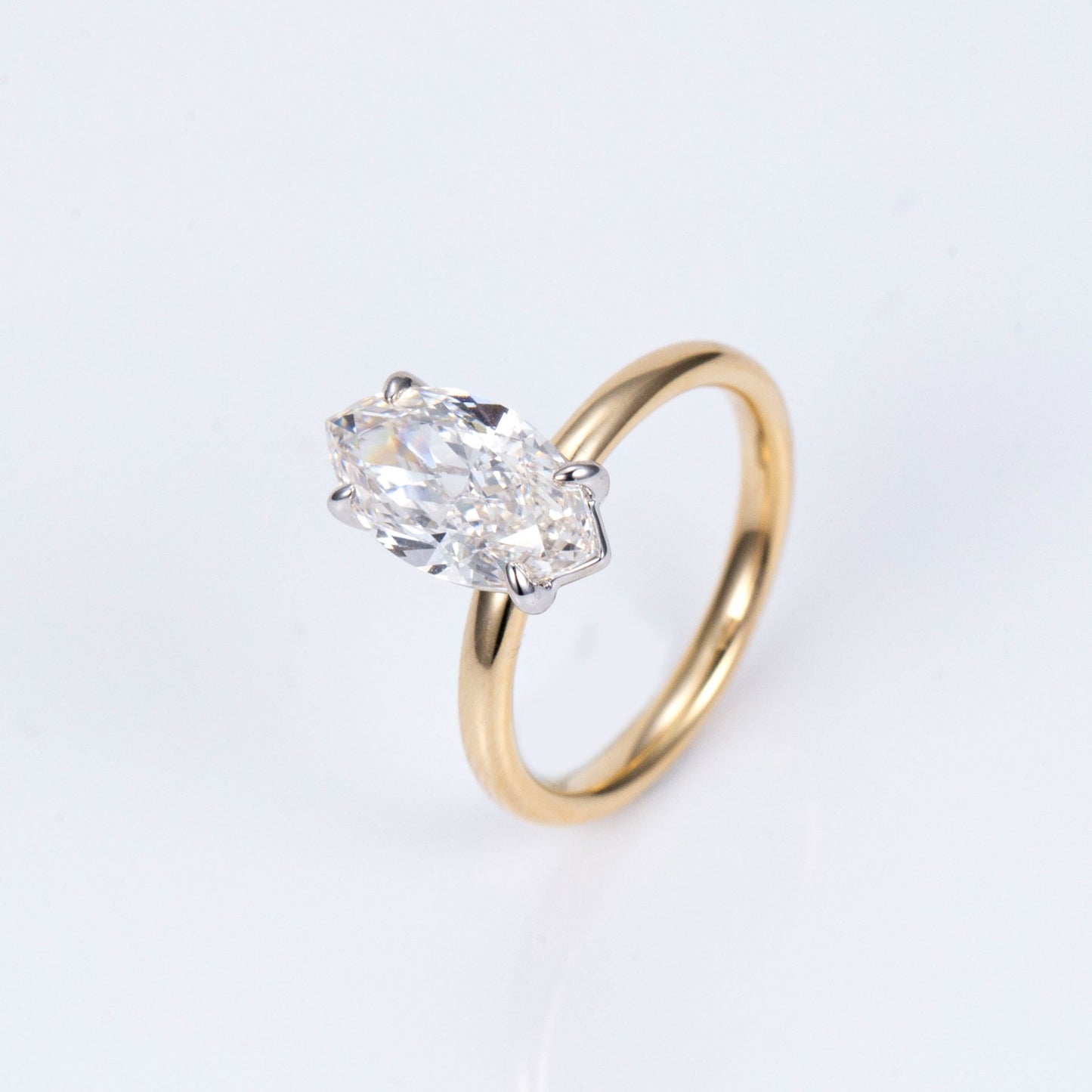 2ct Solitaire Lab-Diamond Engagement Ring